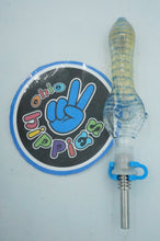 Load image into Gallery viewer, Fancy Glass Colored Honey Straw Nectar Collector - OhioHippiesSmokeShop.com