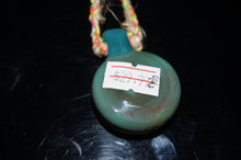 Load image into Gallery viewer, Large Glass Pink/Green Flower pendent with hemp chain - Caliculturesmokeshop.com