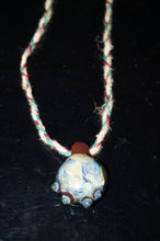 Load image into Gallery viewer, Blue/Orb World pendant with hemp chain - Caliculturesmokeshop.com