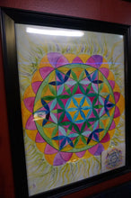 Load image into Gallery viewer, Flower of Life Print in Frame - Caliculturesmokeshop.com
