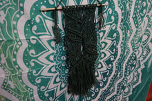 Load image into Gallery viewer, Deep Green Macrame Wall Hanger - Caliculturesmokeshop.com