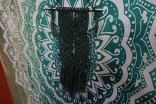 Load image into Gallery viewer, Deep Green Macrame Wall Hanger - Caliculturesmokeshop.com