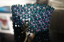 Load image into Gallery viewer, Blue/Purple Flower Beaded Bracelet - Caliculturesmokeshop.com