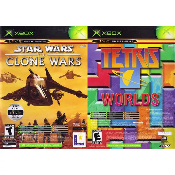 Star Wars Clone Wars/Tetris Worlds XBOX -ohiohippies.com