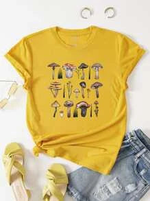 Yellow Mushy Tee - Ohiohippies.com