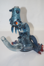 Load image into Gallery viewer, Blue Dragon American Oil Rig Glass Pipe
