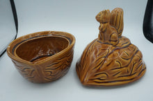 Load image into Gallery viewer, Vintage Ceramic Squirrel Walnut Nut Dish - ohiohippiessmokeshop.com
