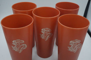 Vintage Mushroom 5 Cups Set - ohiohippiessmokeshop.com