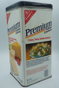 Vintage Premium Saltine Crackers Container - ohiohippiessmokeshop.com