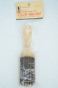 Mini Club Brush Natural Reinforced Boar Bristles - ohiohippiessmokeshop.com