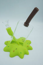 Load image into Gallery viewer, Large Glass Silicone Water Pipes - ohiohippiessmokeshop.com
