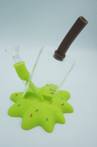 Large Glass Silicone Water Pipes - ohiohippiessmokeshop.com