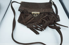 Load image into Gallery viewer, Vintage Leather Purse with fringe - ohiohippiessmokeshop.com
