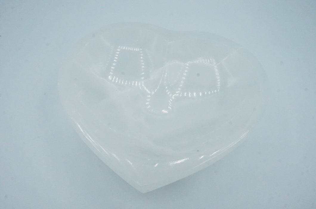 Selenite Bowls, Round and Heart - ohiohippiessmokeshop.com