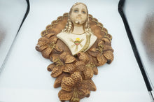 Load image into Gallery viewer, Vintage Jesus and Mary Ceramic Wall Hanging Art - ohiohippiessmokeshop.com
