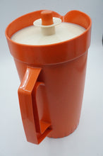 Load image into Gallery viewer, Vintage Tupperware Water Orange Retro Push Button Pitcher, 70's
