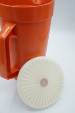 Load image into Gallery viewer, Vintage Tupperware Water Orange Retro Push Button Pitcher, 70's

