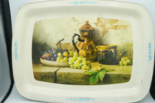 Load image into Gallery viewer, Vintage Metal Dinner TV Tray with Fruit Art - ohiohippiessmokeshop.com
