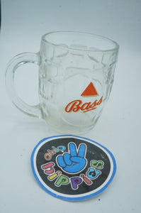 Vintage Bass Glass Mug/Cup Crown, England - ohiohippiessmokeshop.com