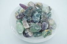 Load image into Gallery viewer, Tumble Rough Rainbow Purple and Green Floriate Gemstones - ohiohippiessmokeshop.com
