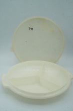 Load image into Gallery viewer, Tupperware Mid-Century Container, Serving Snack Tray with Lid and Screw in Handle to carry - ohiohippiessmokeshop.com
