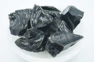 Black Obsidian Chuck/Raw Gemstone - ohiohippiessmokeshop.com