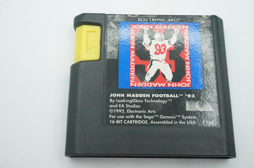 Madden 93' Sega Game - Ohiohippies.com
