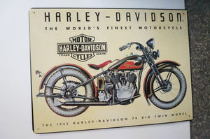 2001 Harley Davidson metal wall art- ohiohippie.com