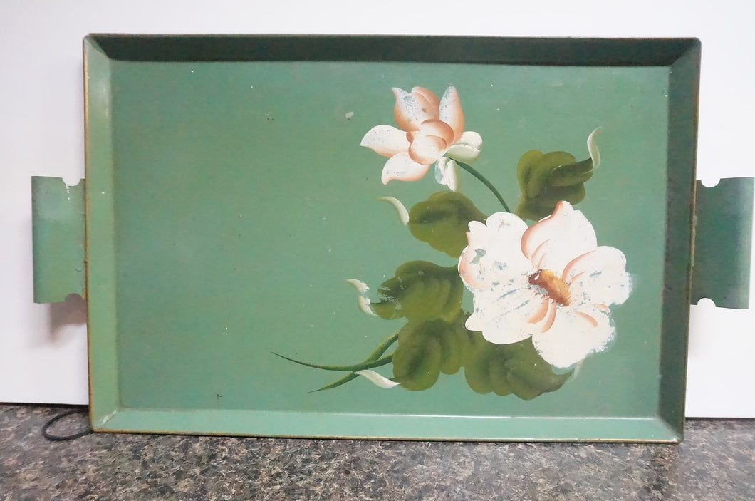 Hammond Tole brand Mid-Century, Hand-Painted Tray- ohiohippies.com