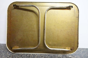 Light Tan Antique Flower Serving Tray- Ohiohippies.com