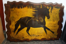 Load image into Gallery viewer, Vintage Horse on Wood Resin Picture- ohiohippies.com
