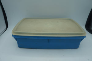 vintage Tupperware Stow-N-Go divided storage container- ohiohippies.com