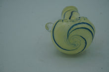 Load image into Gallery viewer, cream and blue spiral pipe- ohiohippies.com
