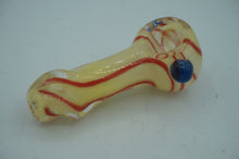 Load image into Gallery viewer, cream and red spiral pipe- ohiohippies.com
