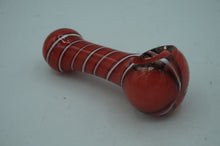 Load image into Gallery viewer, red, white and black striped pipe- ohiohippies.com
