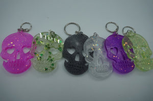 12 Count Glitter Bomb Skull Key Chains - Ohiohippies.com