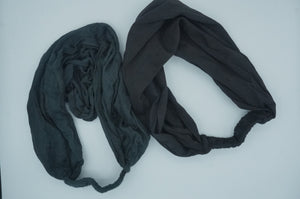 Black Rayon Hair Scrunchies - Caliculturesmokeshop.com