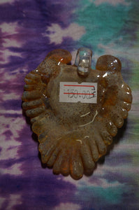 King of the Jungle Lion Head Glass Pendant - Caliculturesmokeshop.com