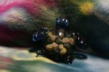 Load image into Gallery viewer, Flower Power Turtle Glass Pendant - Caliculturesmokeshop.com
