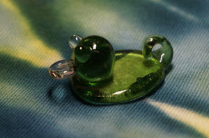 The Envy Green Duck Glass Pendant - Caliculturesmokeshop.com