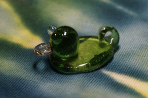 The Envy Green Duck Glass Pendant - Caliculturesmokeshop.com