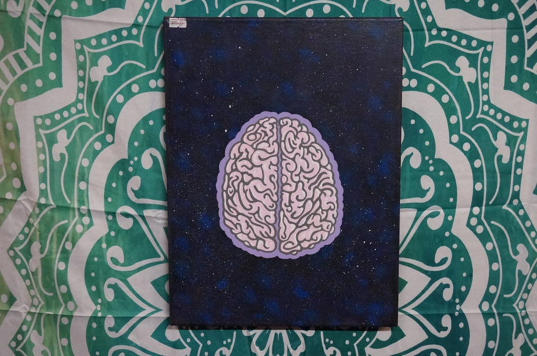 Cosmic Brain Acrylics Canvas Art - Caliculturesmokeshop.com