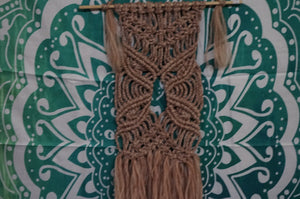 Brown Macrame Wall Hanger - Caliculturesmokeshop.com