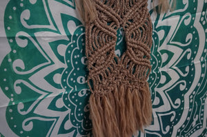 Brown Macrame Wall Hanger - Caliculturesmokeshop.com