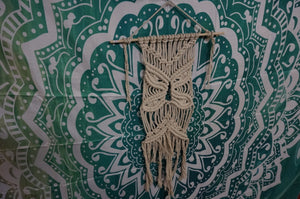 White Macrame Wall Hanger - Caliculturesmokeshop.com