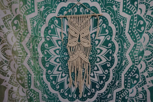 White Macrame Wall Hanger - Caliculturesmokeshop.com