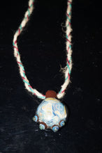 Load image into Gallery viewer, Blue/Orb World pendant with hemp chain - Caliculturesmokeshop.com
