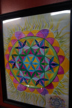 Load image into Gallery viewer, Flower of Life Print in Frame - Caliculturesmokeshop.com
