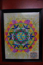 Load image into Gallery viewer, Flower of Life Print in Frame - Caliculturesmokeshop.com
