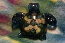 Load image into Gallery viewer, Flower Power Turtle Glass Pendant - Caliculturesmokeshop.com
